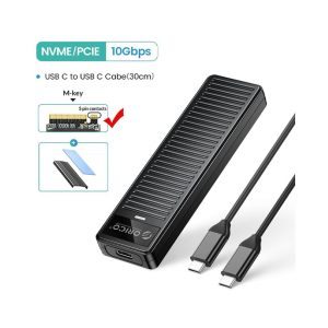 Hộp ổ cứng SSD ORICO M.2 NVME TypeC  PDDM2C3-G2-BK-EP  Tốc độ 10Gbps.