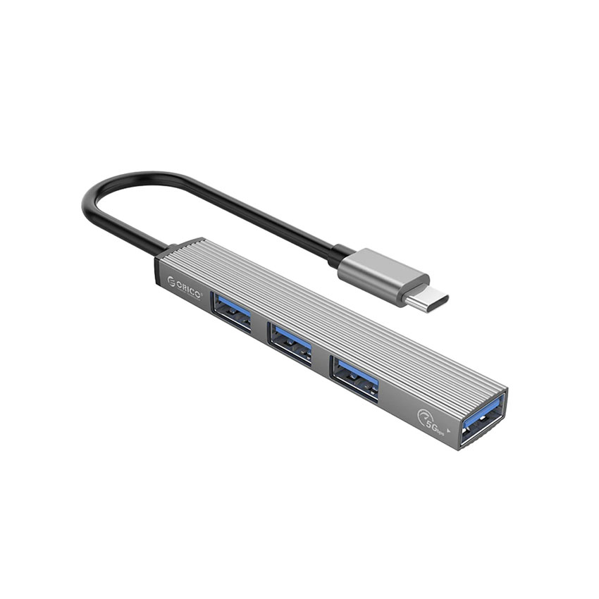 Bộ chia Type C ra 4 cổng USB 3.0 & 2.0 Orico AH-13-GY-BP-HW