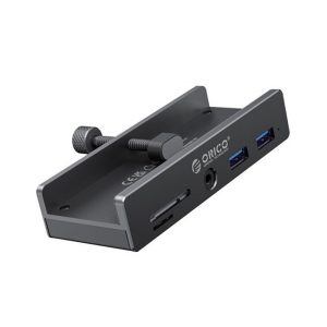 Bộ chia Type C ra 6 cổng USB 3.0 + Đầu đọc thẻ nhớ Orico MH5PMM-10-BK-BP Màu Đen