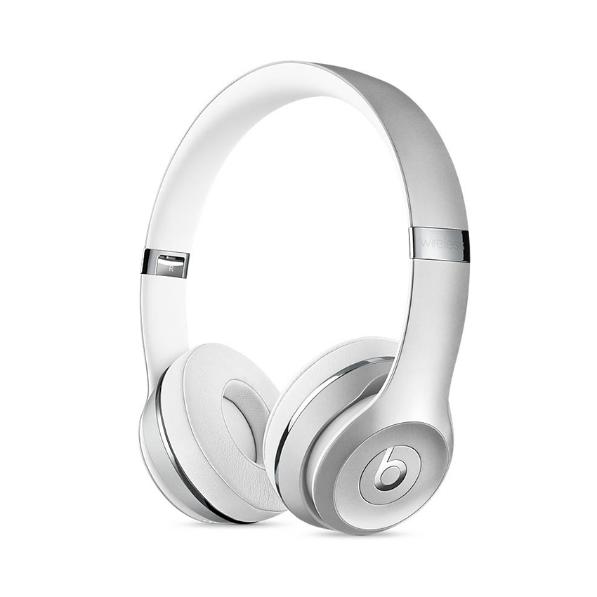 Tai Nghe Beats Solo3 Wireless màu Bạc -  Likenew ( không vỏ hộp, kèm túi vải, cáp sạc)