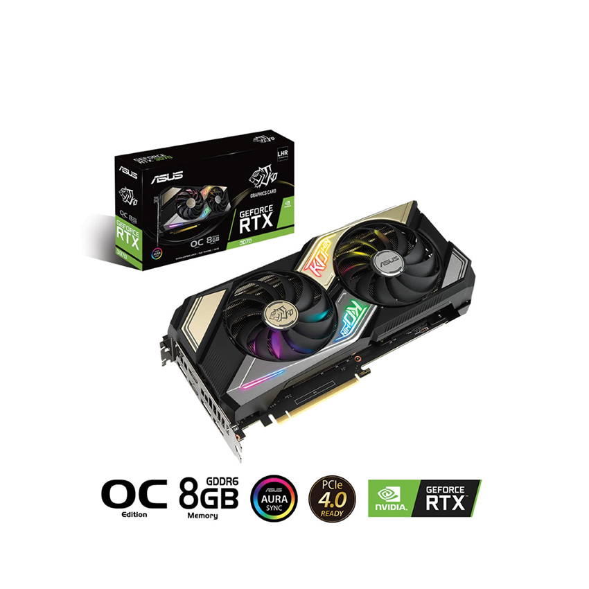 Card màn hình Asus KO-RTX 3070-O8G-GAMING - Cũ đẹp (Box)