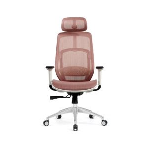 Ghế công thái học HyperWork Airy Pink (Khung trắng, lưới hồng)