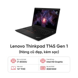 Laptop Lenovo Thinkpad T14S Gen 1 / I7-10610U / 16GB RAM / 256GB SSD / Màn 14.0 inch FHD / Kèm sạc - Hàng cũ đẹp