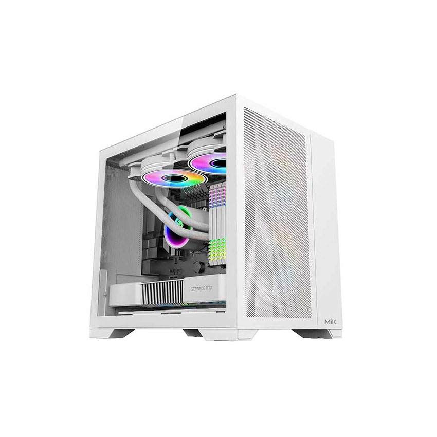 Vỏ Case MIK LV12 MINI FLOW White (mATX/Mid Tower/Màu Trắng)