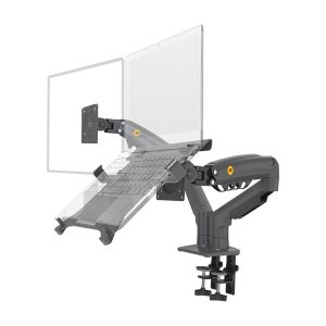 Combo Giá Treo Màn Hình NB F160 - Kẹp Đỡ Laptop FP2 Màu Xám