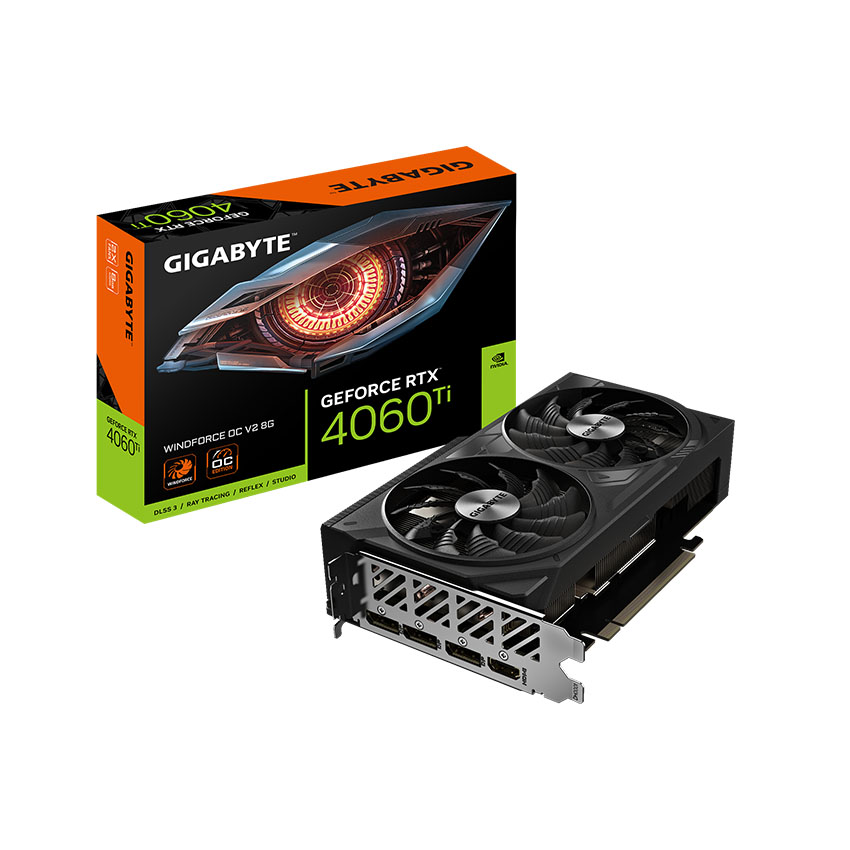 Card màn hình Gigabyte RTX 4060 Ti WINDFORCE V2 OC 8GB