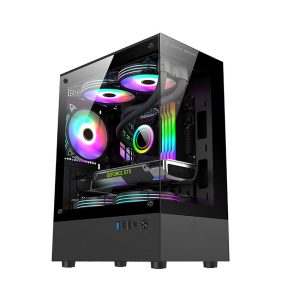 Vỏ case KENOO ESPORT MK100 - Đen (mATX / Mid Tower)