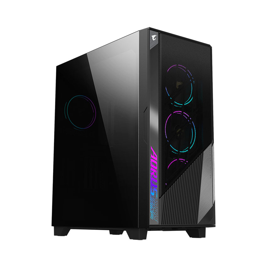 Vỏ Case AORUS C500 GLASS (eATX/Màu đen/kèm 4 quạt ARGB)