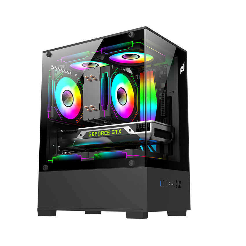 Vỏ Case EDRA ECS1303 Black (mATX/Màu Đen)