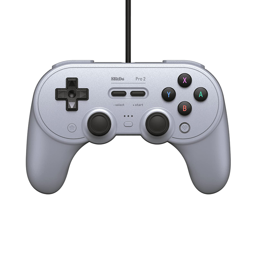Tay cầm chơi game 8BitDo Pro 2 Wired Controller cho Nintendo Switch/Windows/Android/Raspberry Pi Màu Grey