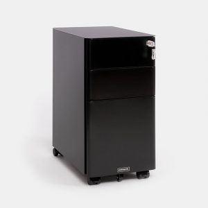 Tủ tài liệu thép di động HyperWork IVY SLIM - Màu đen