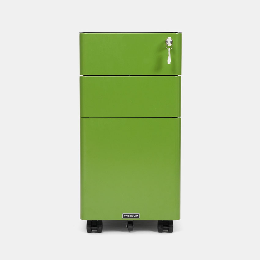 86089_tu_tai_lieu_thep_di_dong_hyperwork_ivy_slim_xanh__5_ Tủ tài liệu thép di động HyperWork IVY SLIM - Màu xanh