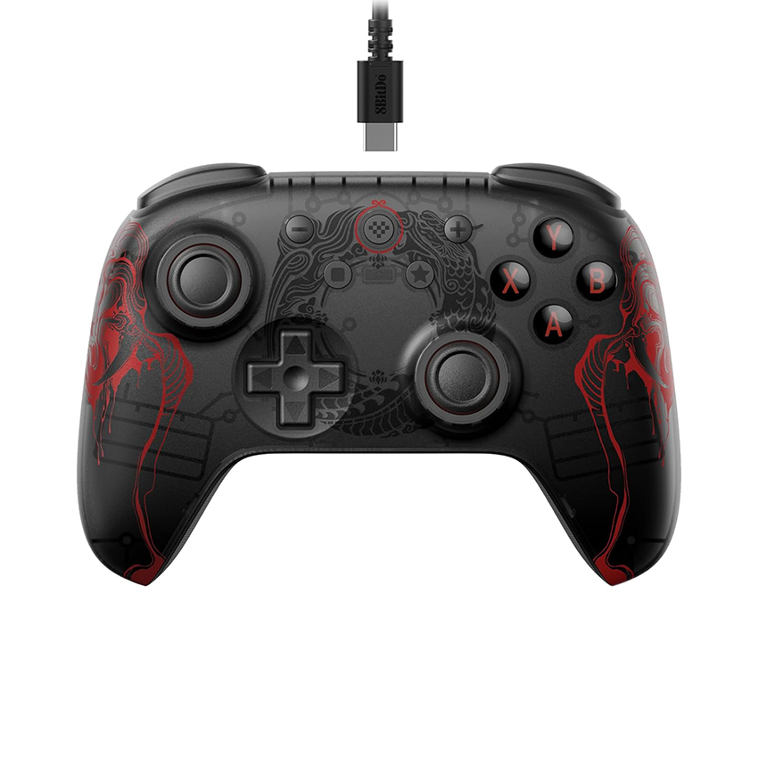 Tay cầm chơi game 8BitDo Ultimate 2C Wired - Black Myth: Wukong (Hall Effect Joysticks and Hall Triggers)