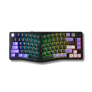 Bàn phím cơ LEOBOG A75 (Tím + Đen/ Barbie switch)