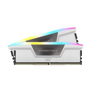 Ram Desktop Corsair Vengeance RGB White (CMH64GX5M2B5600C40W) 64GB (2x32GB) DDR5 5600MHz