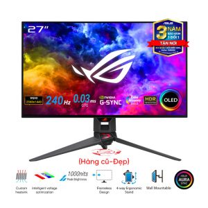 Màn hình Asus ROG Swift OLED PG27AQDM (27 inch/QHD/OLED/240Hz/0.03ms) - Cũ đẹp (Box)