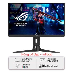 Màn hình Gaming ASUS ROG Strix XG259QN (24.5  inch/FHD/IPS/380Hz/0.3ms) - Cũ đẹp (Box)