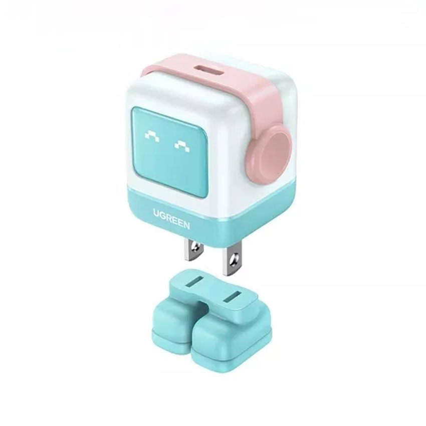 Củ sạc Ugreen GAN Nexode Small Robot 30W CD361 1 cổng USB-C (US) Màu Xanh Lá (35856)