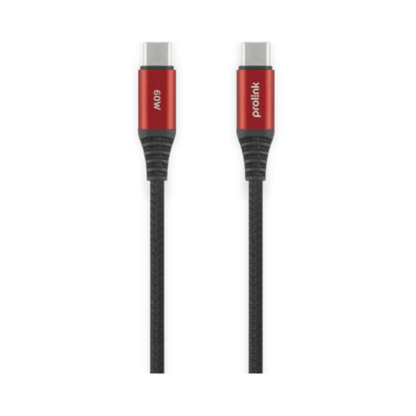 Dây cáp sạc Prolink GCC-60-01 USB-C Màu đỏ