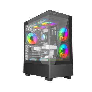 Vỏ Case CENTAUR TIMBER BLACK (mATX/Mid Tower/Màu đen)