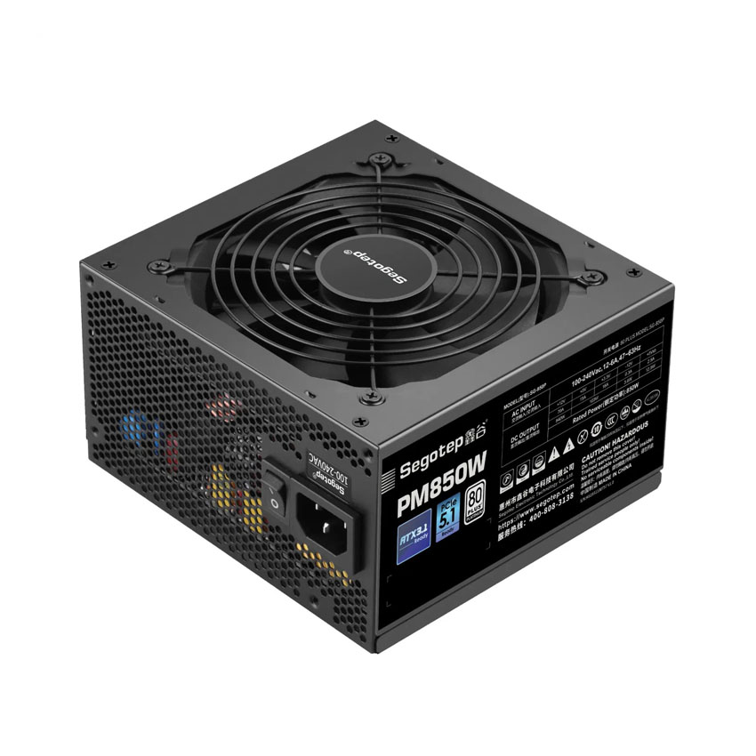 Nguồn SEGOTEP PM850W (SG-950) Black ( 80 PLUS PLATINUM/PCIE 5.1/ATX 3.1 )