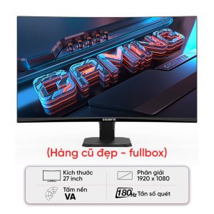 Màn hình Gaming Gigabyte GS27FC (27 inch/FHD/VA/180Hz/1ms/Cong) - Cũ đẹp (Full box)