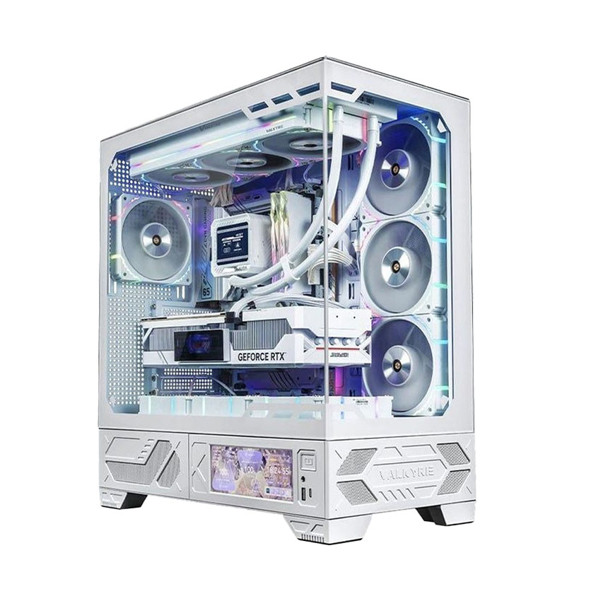 Vỏ Case VALKYRIE VK03 CASE LCD WHITE (ATX/Rad 360/Màn hình)