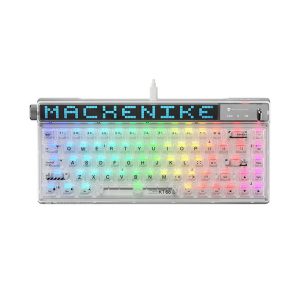 Bàn phím cơ Machenike KT68 Pro Black North Pole (3 Mode/RGB/Yellow Switch/Màu Trắng)