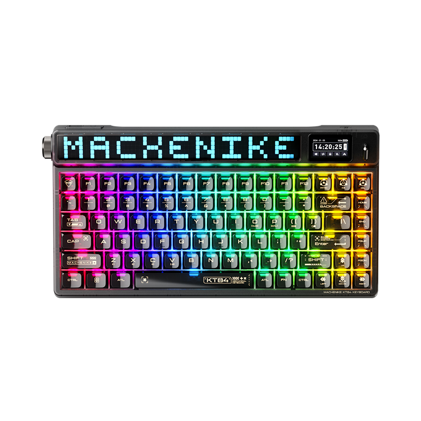 86969_ban_phim_co_machenike_kt84_retro_style_with_dot_matrix_display_3_mode_rgb_yellow_switch_mau_den_1 Bàn phím cơ Machenike KT84 Retro-Style with Dot Matrix Display (3 Mode/RGB/Yellow Switch/Màu Đen)
