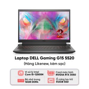 Laptop DELL Gaming G15 5520 / I5-12500H  /16GB RAM / 512GB SSD / RTX 3050 / Màn hình 15.6 inch FHD / Kèm sạc - Hàng cũ đẹp