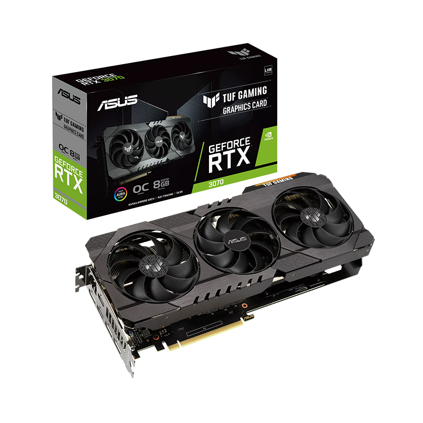 Card màn hình Asus TUF RTX 3070-O8G-GAMING - Cũ đẹp (Box)