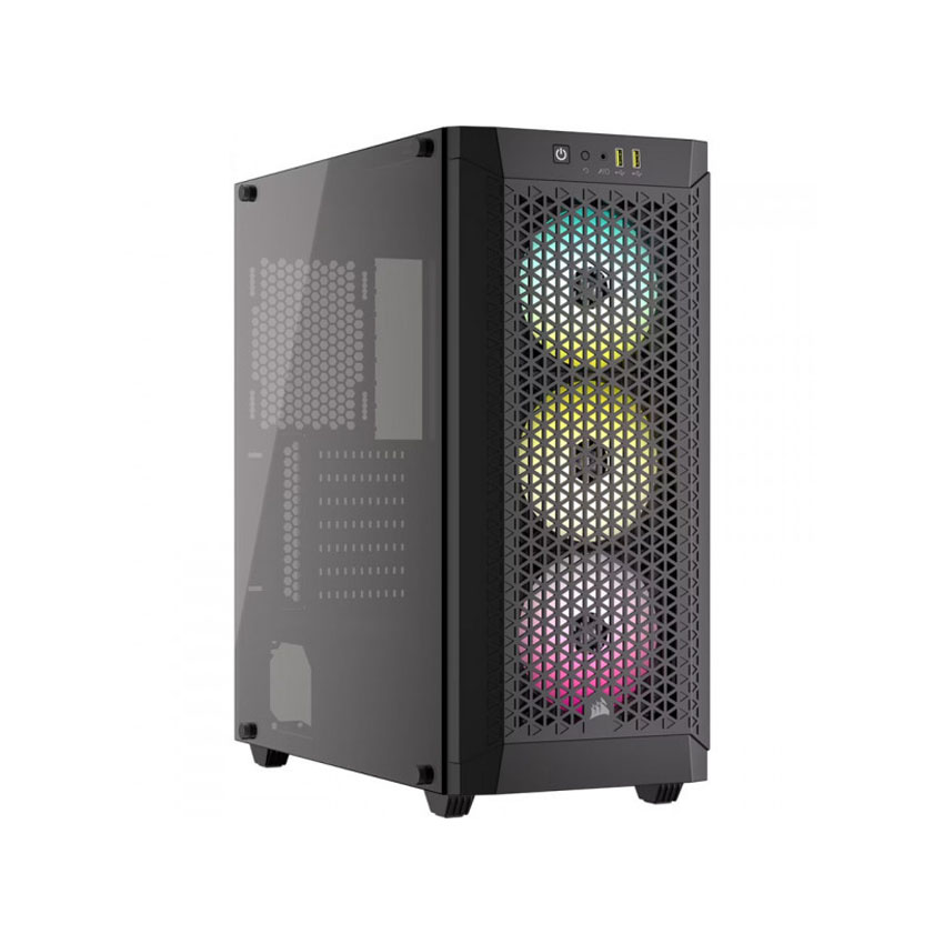 Vỏ máy tính Corsair 480T RGB AIRFLOW Black (ATX/Mid tower/3 fan)