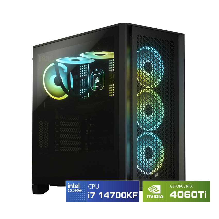 PC HACOM COOLING PRIME 001 (Intel i7 14700KF/RTX 4060Ti)  Bykski x Corsair