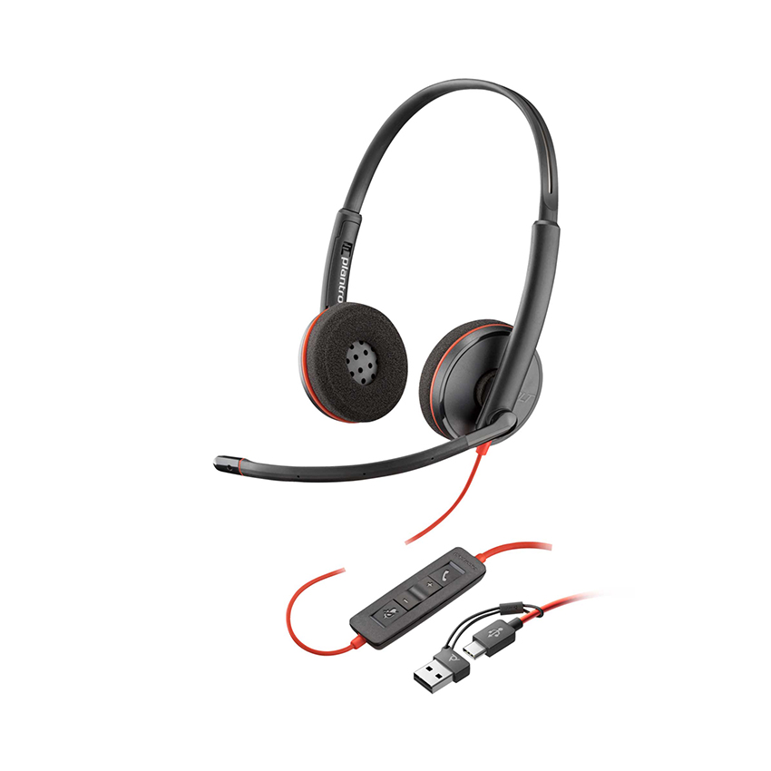 Tai nghe có dây Poly BW 3320 Stereo -M USB-C HS +USB-C/A