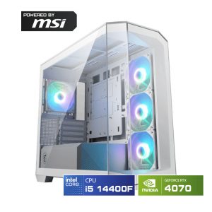 PC HACOM PROJECT ZERO WHITE ( Intel i5 14400F/ VGA RTX 4070 )
