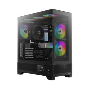 Vỏ Case GAMDIAS ATLAS M1 BLACK (ATX/Mid tower/3Fan/Hub)