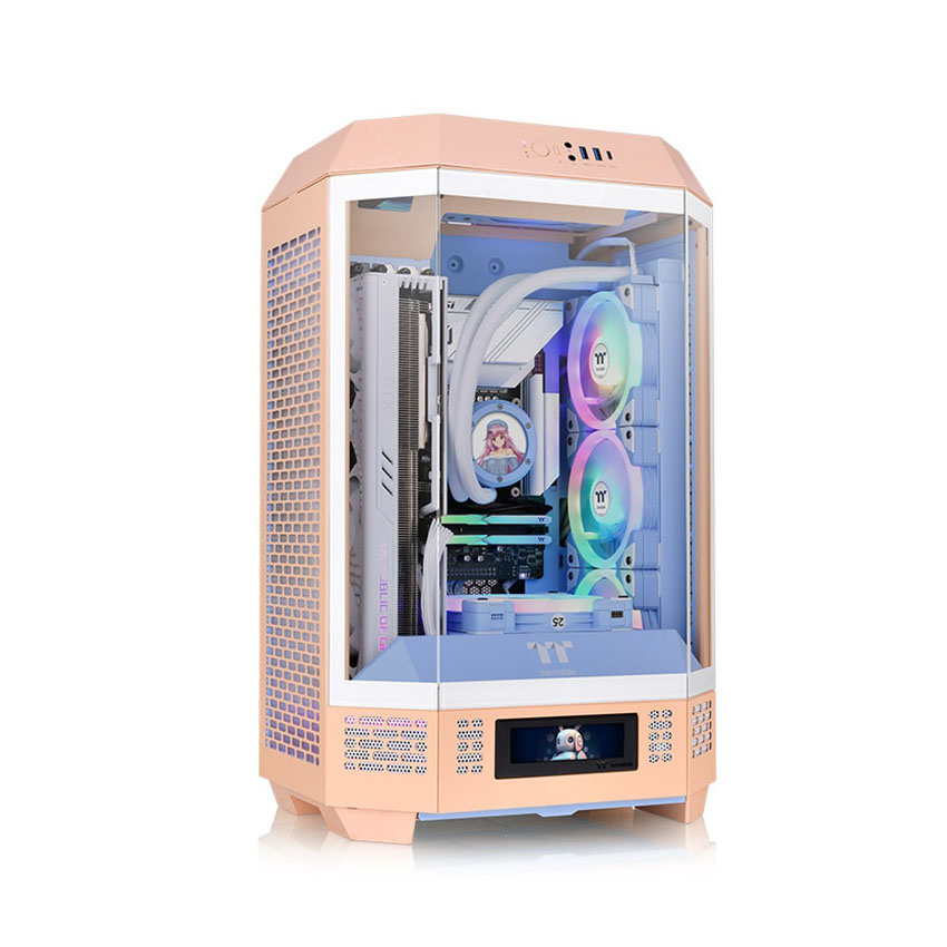 Case Thermaltake Tower 300 Peach Fuzz (mATX/Mid Tower/3 Fan)