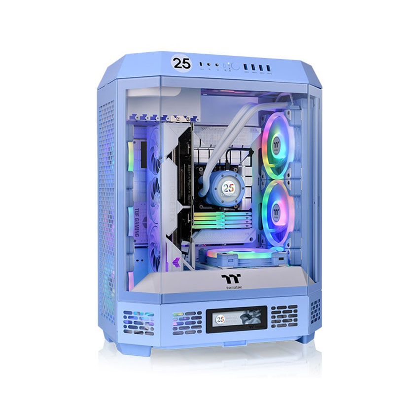 Case Thermaltake Tower 600 Hydrangea Blue (ATX/Mid Tower/2 Fan)