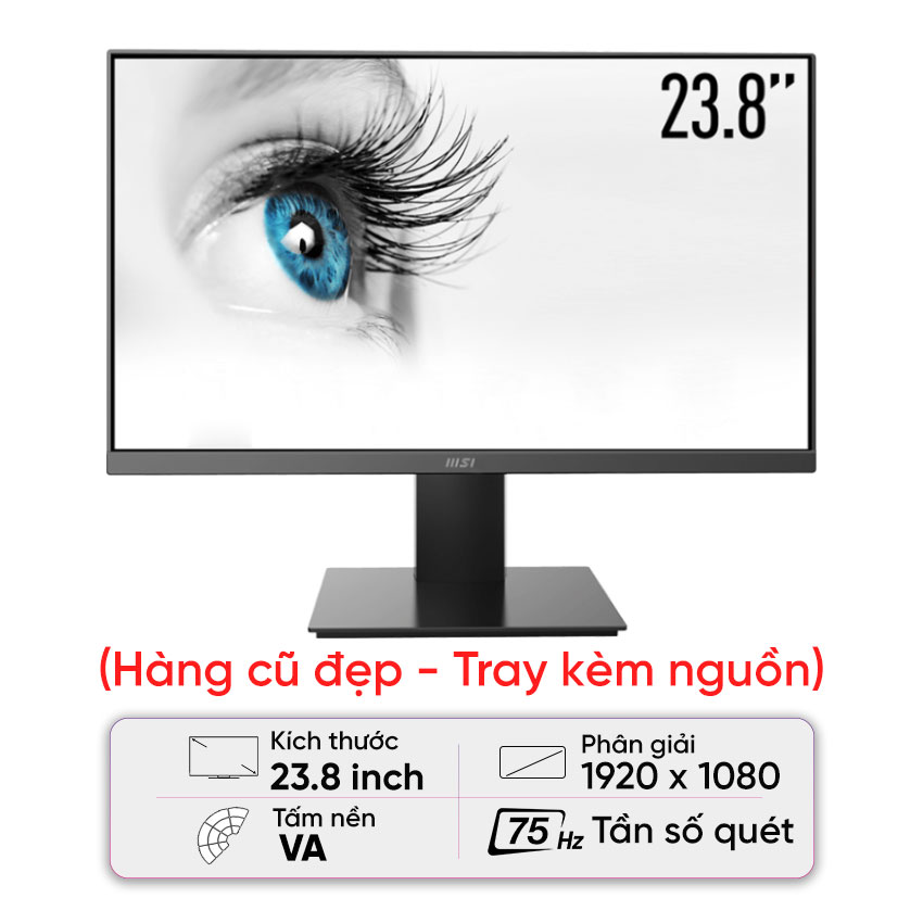 88216_man_hinh_msi_pro_mp241x_cu_dep_tray_kem_nguon1 Màn hình MSI Pro MP241X (23.8 inch/FHD/VA/75Hz/8ms) - Cũ đẹp (Tray, kèm nguồn )