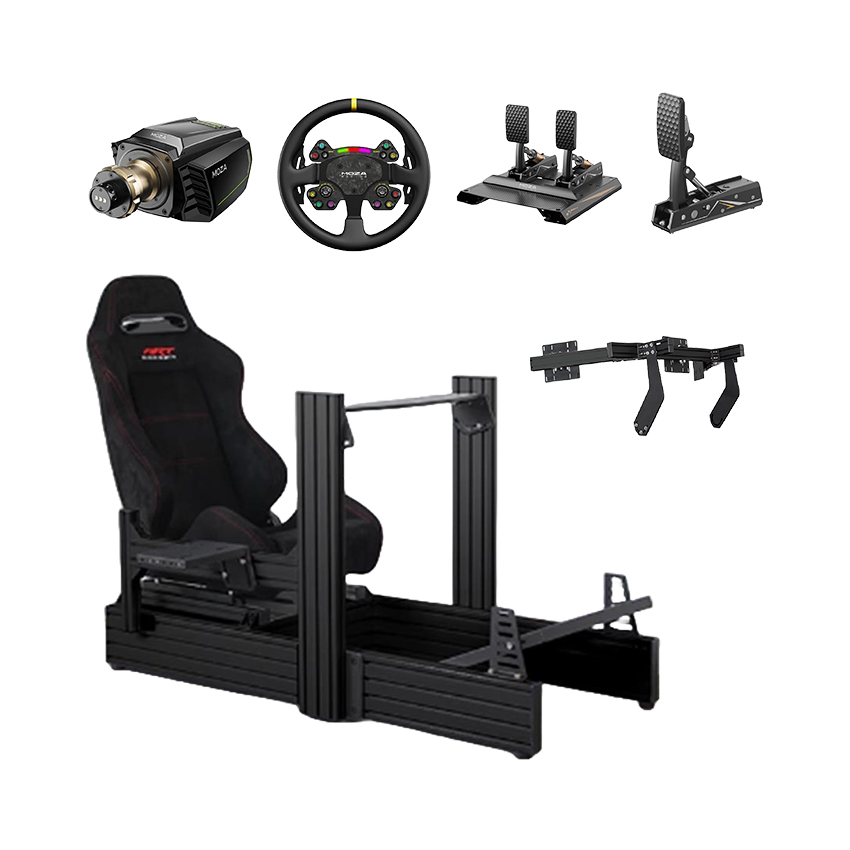 Hệ thống mô phỏng lái xe HACOM Racing Platinum 4 (Rally) (MOZA R16/RS V2 Wheel/CRP2 Pedal+Clutch/Art Cockpit SPO FABRIC/PK02)