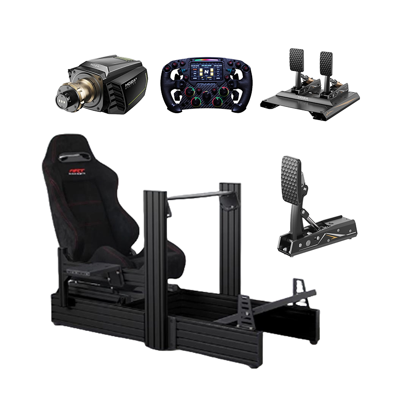 Hệ thống mô phỏng lái xe HACOM Racing Titanium 1 (GT/F1) (MOZA R21/FSR Formula /CRP2 Pedal+Clutch/Art Cockpit SPO FABRIC)