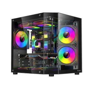 Vỏ Case VITRA PANORAMA S Black (MATX/Màu Đen/Rad 240)