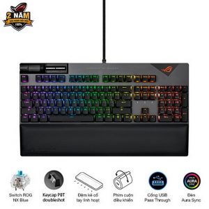 Bàn phím game Asus ROG Strix Flare II NX (Blue sw) (USB/RGB/ABS) (XA08)