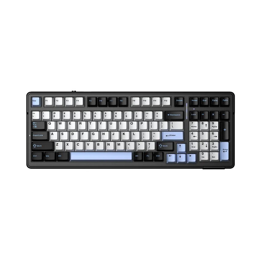 Bàn phím cơ gaming AULA F99 (3 Mode/Đen + Trắng + Xanh dương Gradient/ Star Vector switch)