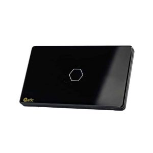 CÔNG TẮC CẢM ỨNG HUNONIC DATIC - 1 NÚT (Màu đen)