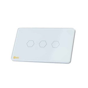 CÔNG TẮC CẢM ỨNG HUNONIC DATIC - 3 NÚT (Màu trắng)