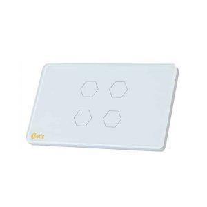 CÔNG TẮC CẢM ỨNG HUNONIC DATIC - 4 NÚT (Màu trắng)