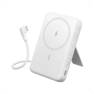 Sạc dự phòng Anker Zolo 1C 15W 10000mah (Magnetic, Built-In USB-C Cable) Trắng (White) B2B_A1685H21