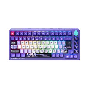 Bàn phím Machenike K600T-B82 White Purple Tri-Mode RGB Purple Switch (Shirasaiko)