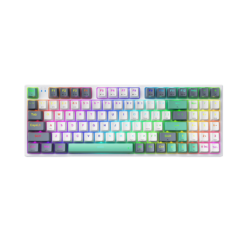 Bàn phím Machenike K500 Pro-B94W Tri-Mode RGB Silver Switch